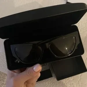 ? Versace irregular shaped sunglasses black V logo NIB Versace | Accessories | Versace Irregular Shaped Sunglasses  main image 4